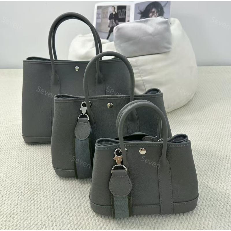 New garden bag leather tote bag cowhide handbag large capacity fashion women's bag trendy garden bag leather