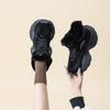 Winter New Thick-soled Women's Black Heightening Plush Casual Fluffy Shoes Muffin Sneakers
