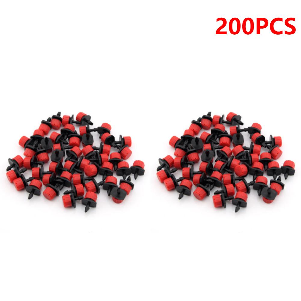 500-100Pcs 1/4 Inch Adjustable Irrigation Drippers Rotating Sprinklers Micro Drip Irrigation Sprinklers for Balcony Greenhouse