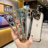 Applicable to iPhone16PROP new anti-drop four-corner electroplating space case Apple 15PROMAX Apple 13PROM