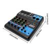 HD Audio 4 5 Channel Sound Mixer Professional Portable Console Computer Input 48v Power Live Broadcast A4 A5 Sound Audio Mixer