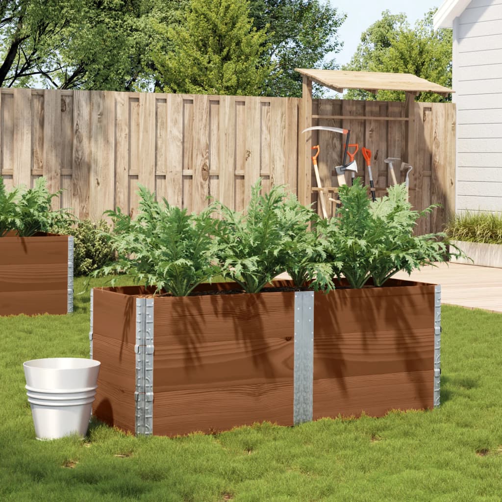 Planting Box Brown 150x50 Cm Solid Pine Wood
