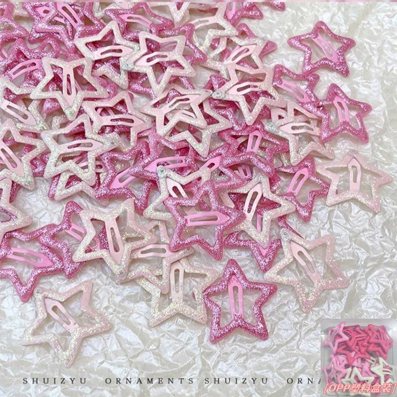 Y2K Star Hair Clips: Cute Five-Pointed Star Accessories for Kids' Side Bangs.