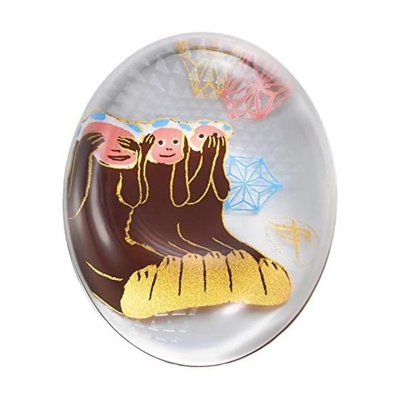 ADERIA Chopstick Rest, Medeta Eto (Auspicious Zodiac) - Monkey [Approx. 5.6x4.4x1.3cm/Chopstick Rest/12 Zodiac Signs] Made in Japan, Gift Boxed -
