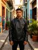 New PU leather jacket men's European and American cycling motorcycle leather jacket