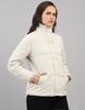 MONTE CARLO Women's Regular Fit Solid High Neck Full Sleeve Jacket
