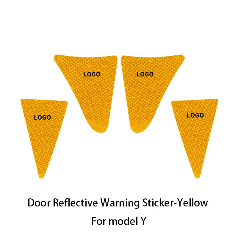 

Для Tesla model 3/model y светоотражающая наклейка на дверь автомобиля, светоотражающие наклейки для ночной безопасности, салон автомобиля MY02Y
