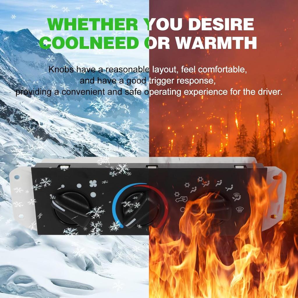 SCITOO Climate Control Module AC Heater Control Panel 1999-2004 for Jeep TJ,1999-2001 2003-2004 for Jeep Wrangler