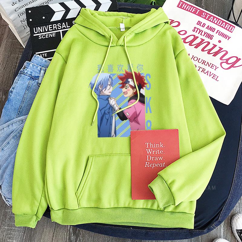 Harajuku Japan Anime SK8 The Infinity Hoodie Women Cartoon Skateboard Boys Langa Reki Streetwear Long Sleeve Oversized Pullovers