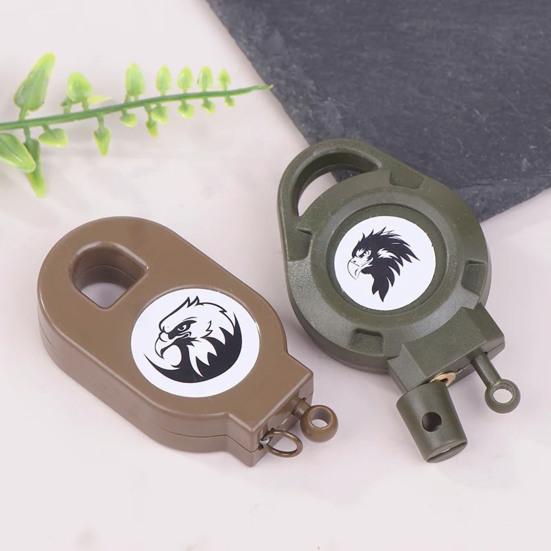 Keychain with Wear-Resistant Cable High-Strength Spring Retractable Hand Strap Key Organizer Retractable Key Chain