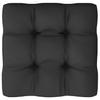 Garden Footstool with Cushions 2 pcs Solid Pine Wood