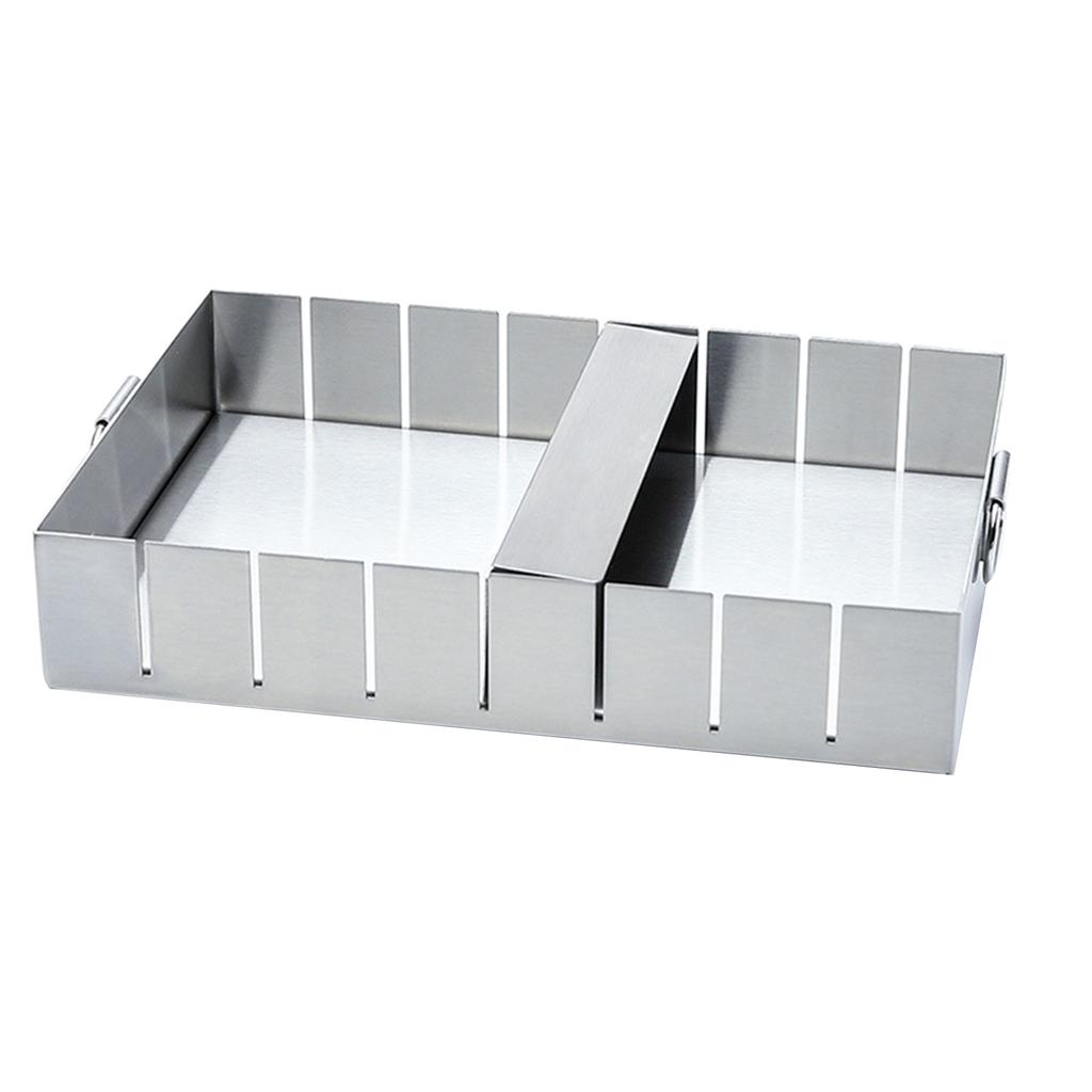 Pastry Cutting Strip Mold with Movable Bottom Plate Stainless Steel Bread Slicer