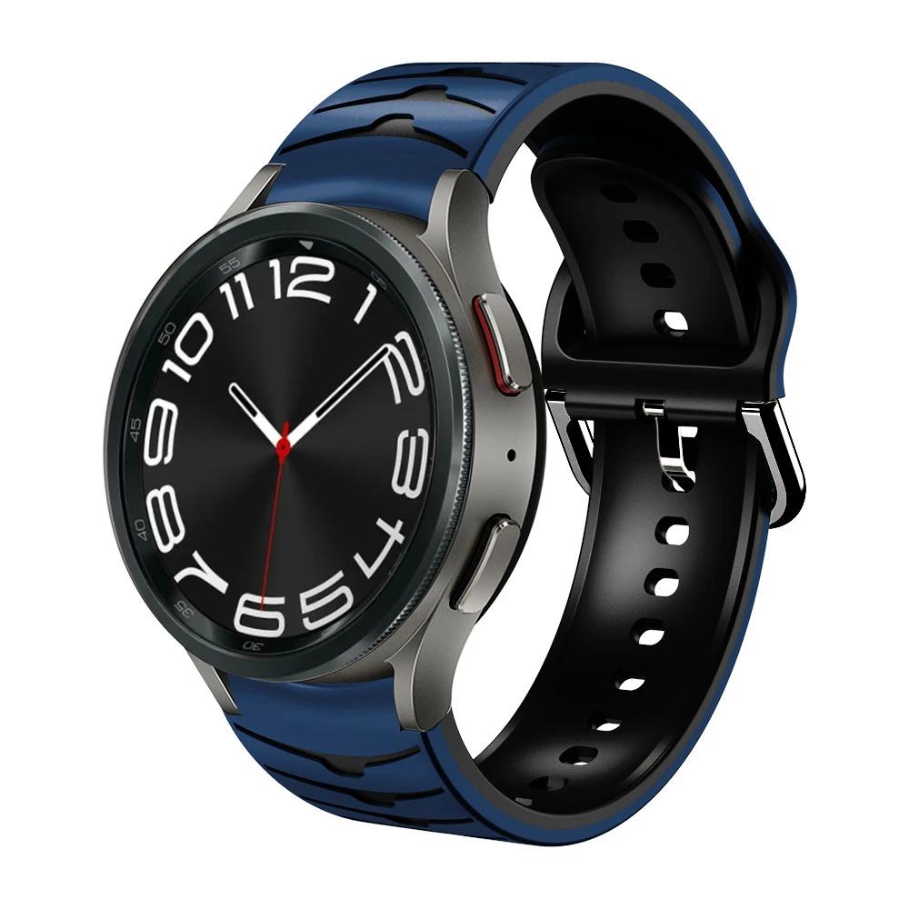 Silicone No Gaps Strap For Samsung Galaxy Watch 7/6/5/4 44mm 40mm 5Pro 45mm Bracelet Band Galaxy 6 Classic 47mm 43mm 46mm Correa
