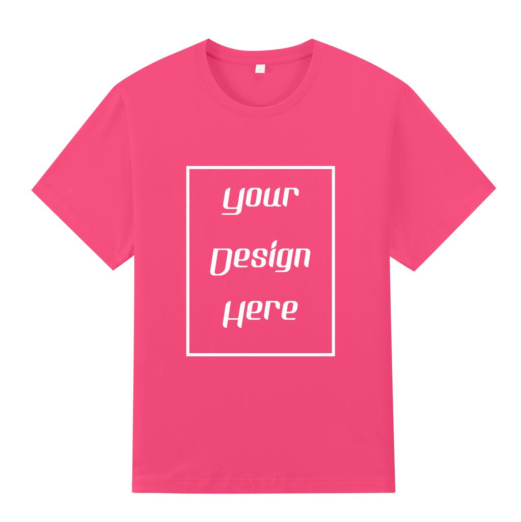 Streetwear Customized Pattern Print T-Shirt Harajuku Casual O Neck Short Sleeves Men Women Cotton T-Shirt