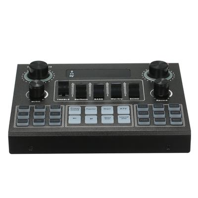 V9 Live Sound Card BT Accompaniment Audio Mixer with Sound Effects Broadcasting Recording Network