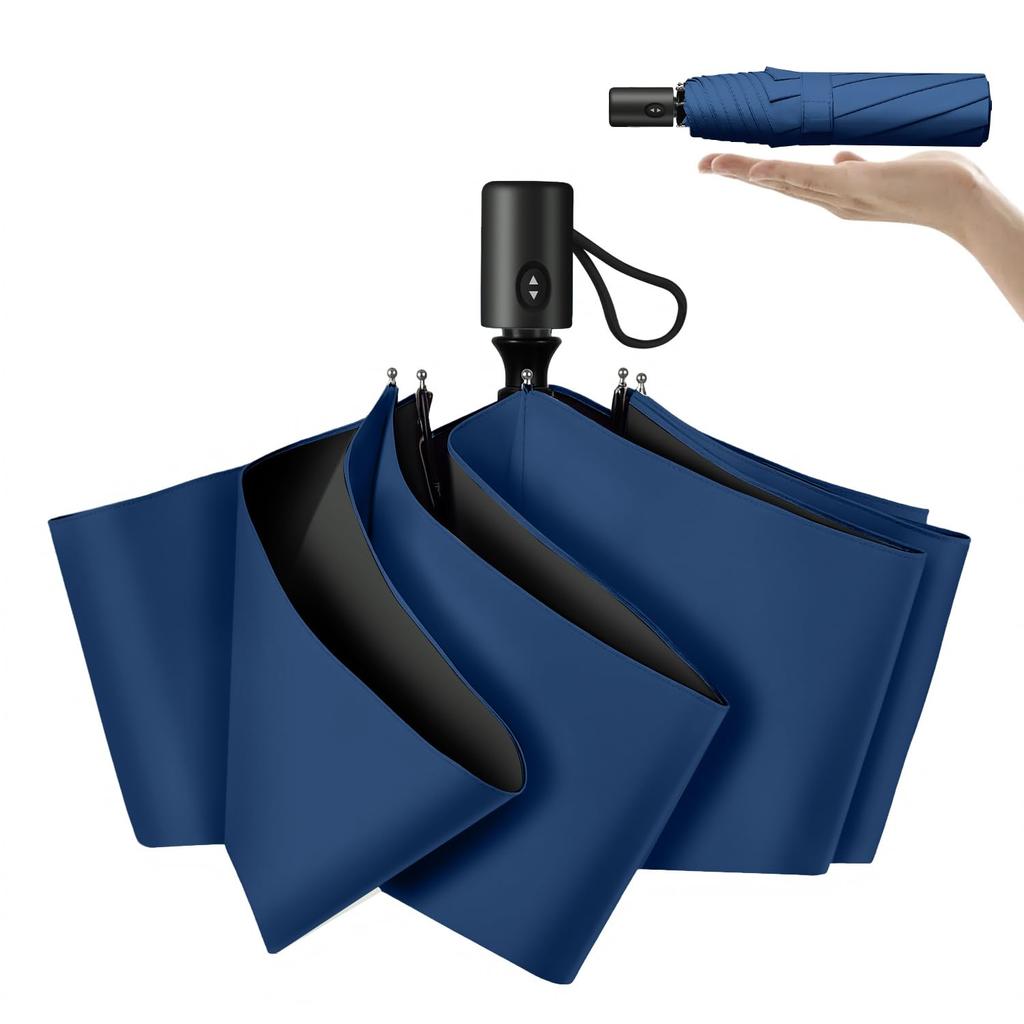 JIS Certified Folding Parasol with UV Protection and Heat and UV Sun Automatic Heatstroke Storage Pouch Gift 100% Blocking, Ultra-Lightweight Compact,