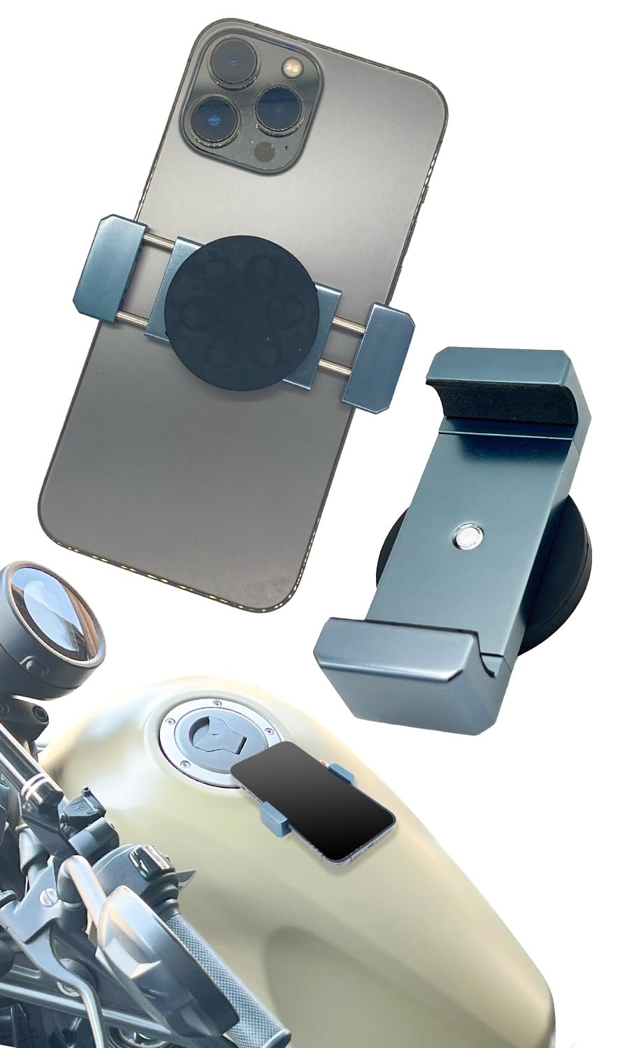 [GOROPRI] Motorcycle Smartphone Holder, Magnet, Motorcycle Smartphone Holder, Super Strong, синий
