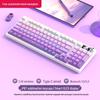98-Key Wireless Bluetooth Mechanical Keyboard - Blue Switches, PBT Gradient, Gaming/Office, Customizable.