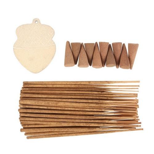 Something Different Autumn Warm Vanilla Acorn Incense Gift Set One Size marron
