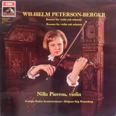 Disco LP WILHELM PETERSONBERGER NILLA PIE Konsert Fr Violino e Orquestra R CSDS1083 HIS MASTERS V Suécia Clássico Usado