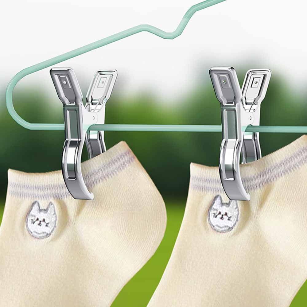 Heavy Duty Clothes Pins Space Saving Reusable Beach Towel Clips Stainless Steel Household Stainless Steel Clips