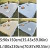 With Tassel Waffle Weave Tablecloth Thickened Outdoor Lawn Floor Mat  Outdoor