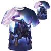 Streetwear 3D Series Men's Tees Casual Outfit Men T Shirt Summer Short Sleeve Animal Printed Tee Shirts