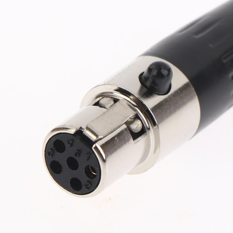 1Pcs Small XLR Audio Straight Connector Mini XLR 3/4/5/6 Pin Female / Male Plug Male Socket For Microphone Cable