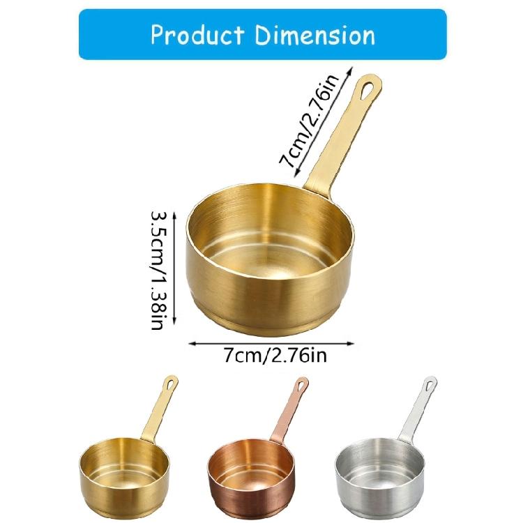 100ml Stainless Steel Saucepan With Ergonomic Handle Convenient Metal Milk Pan For Heating And Melting Food