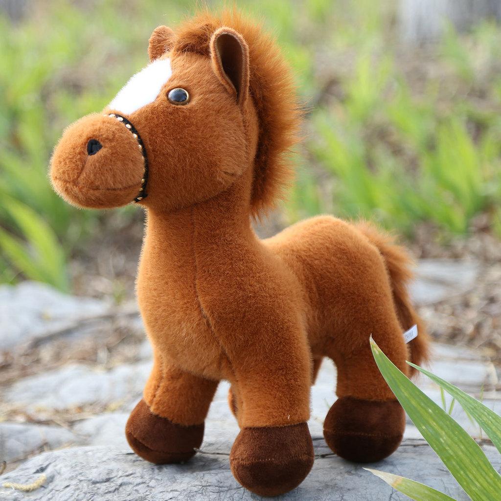 Plush Realistic Animal Pony Toy With Pp Cotton Suitable For Kids Holiday Gifts