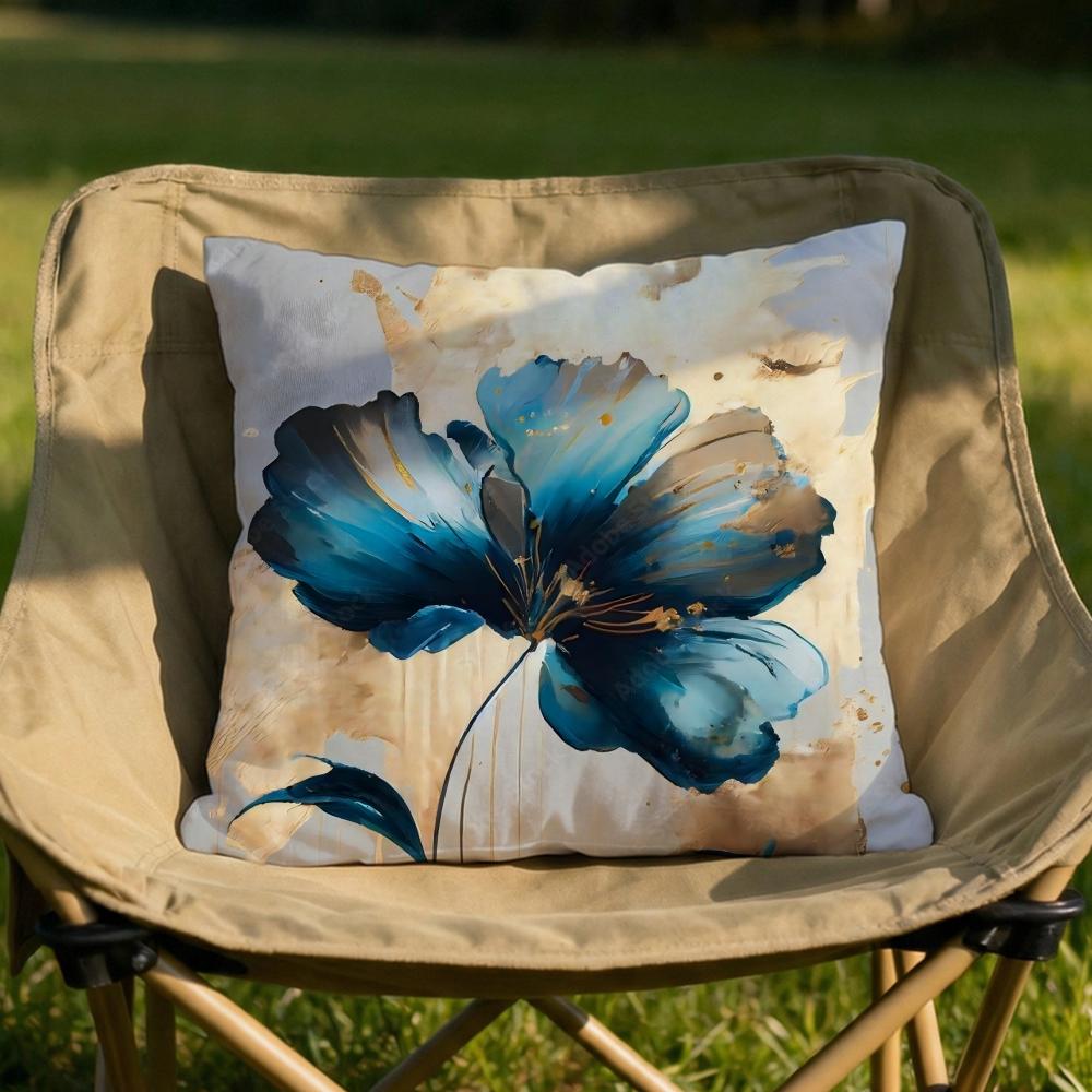 Oil Painting Floral Elegant Cushion Cover Soft Reversible  Durable Pillow Cover  MultiScene Use for Home  Car Daily Comfort