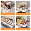 1 PC Kitchen Cabinet Drawer Storage Boxes with Slide Rails Pull-out Kitchen Storage Tray Spice Box Shelf Cabinets Organizer