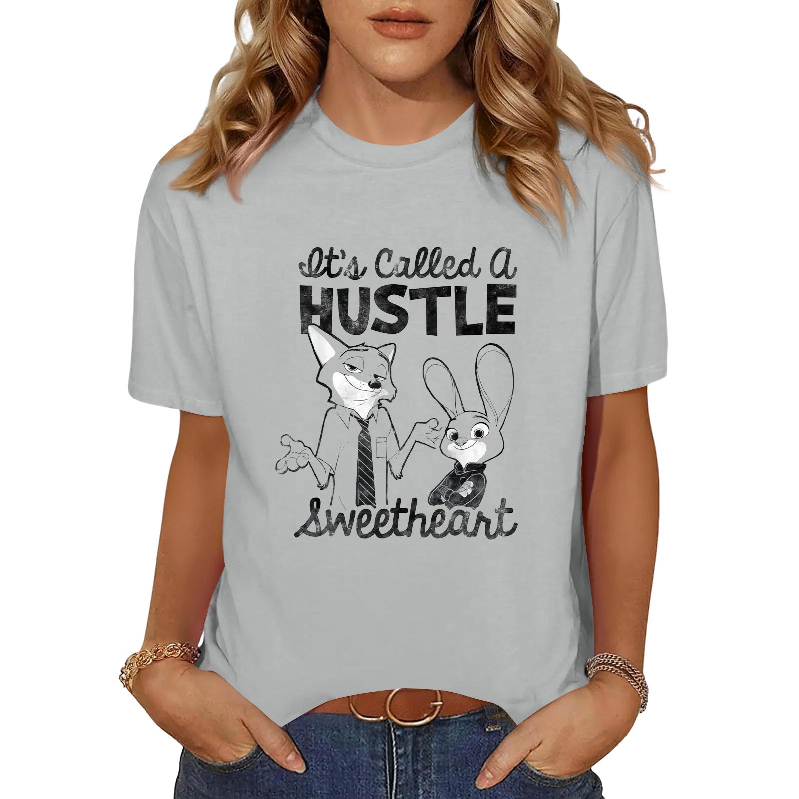 

Women s Fashionable And Comfortable Plus Size Printed Casual Short-Sleeve Top S