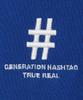 BEENTRILL Shake Hashtag Comfort Fit T-Shirt (Blue)