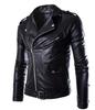 New men's leather jacket trendy men's locomotive leather jacket new large size men's color