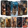 German Shepherd Dog Cartoon Phone Case For Samsung Galaxy S26 S25 S24 S23 S22 S20 Ultra S21 FE 5G S10 Plus TPU Shockproof Cover