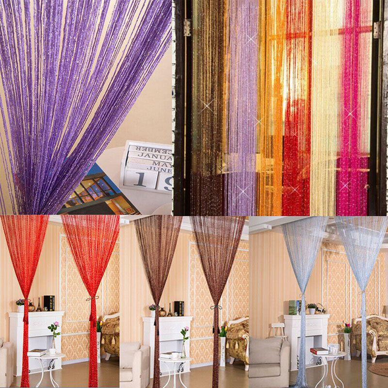 Premium Quality Glitter String Door Curtain Panels Ideal For Room Dividers And Fly Screens