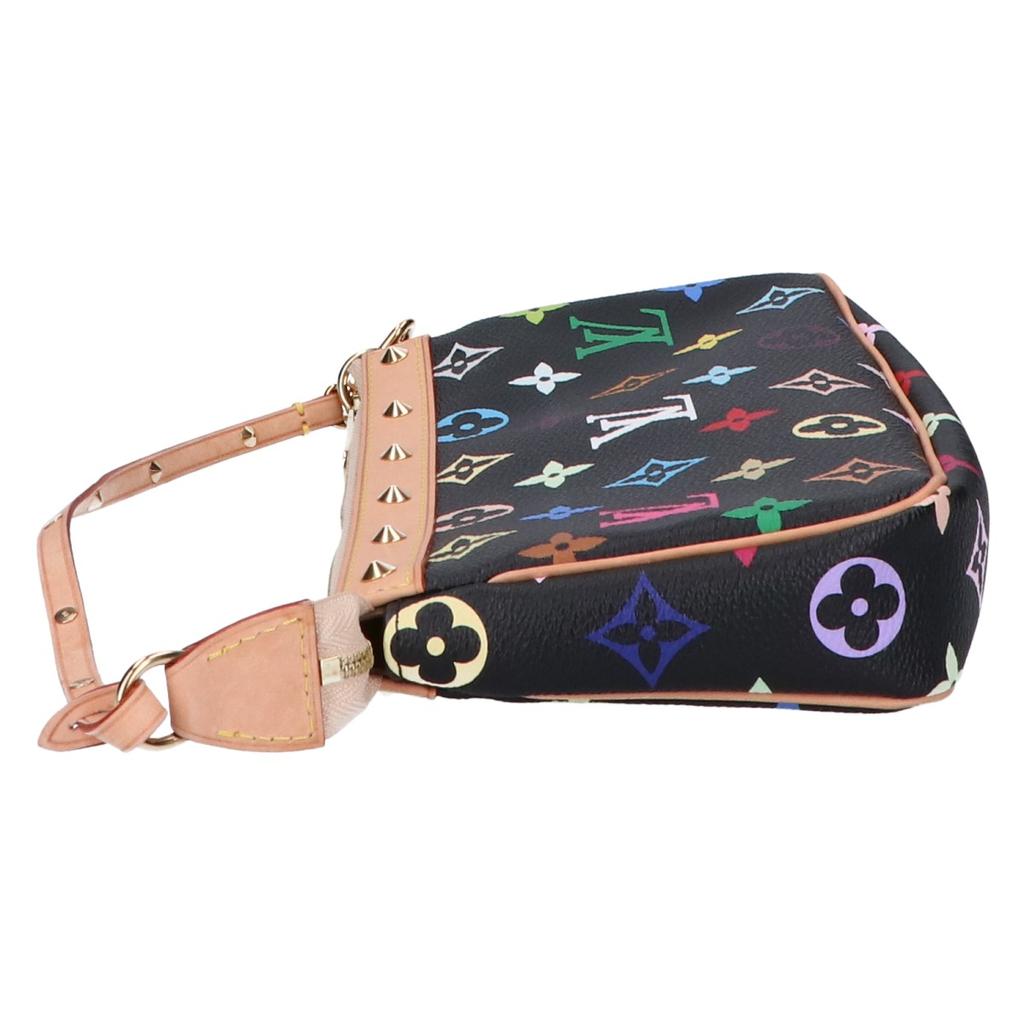 LOUIS VUITTON M92648 2008 Monogram Noir Pochette Handbag Black x multicolorUsed