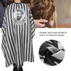 Hair Dyeing Haircut Cloth Hairdressing Apron Styling Barber Beauty Salon Accessory ToolBlack White Stripe