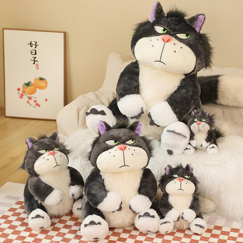 15-65Cm Cute Lucifer Cat Plush Dolls Princess Dream Lucifer Plush Toys Kawaii Cartoon Lucifer Cat Plushie Christmas Gifts