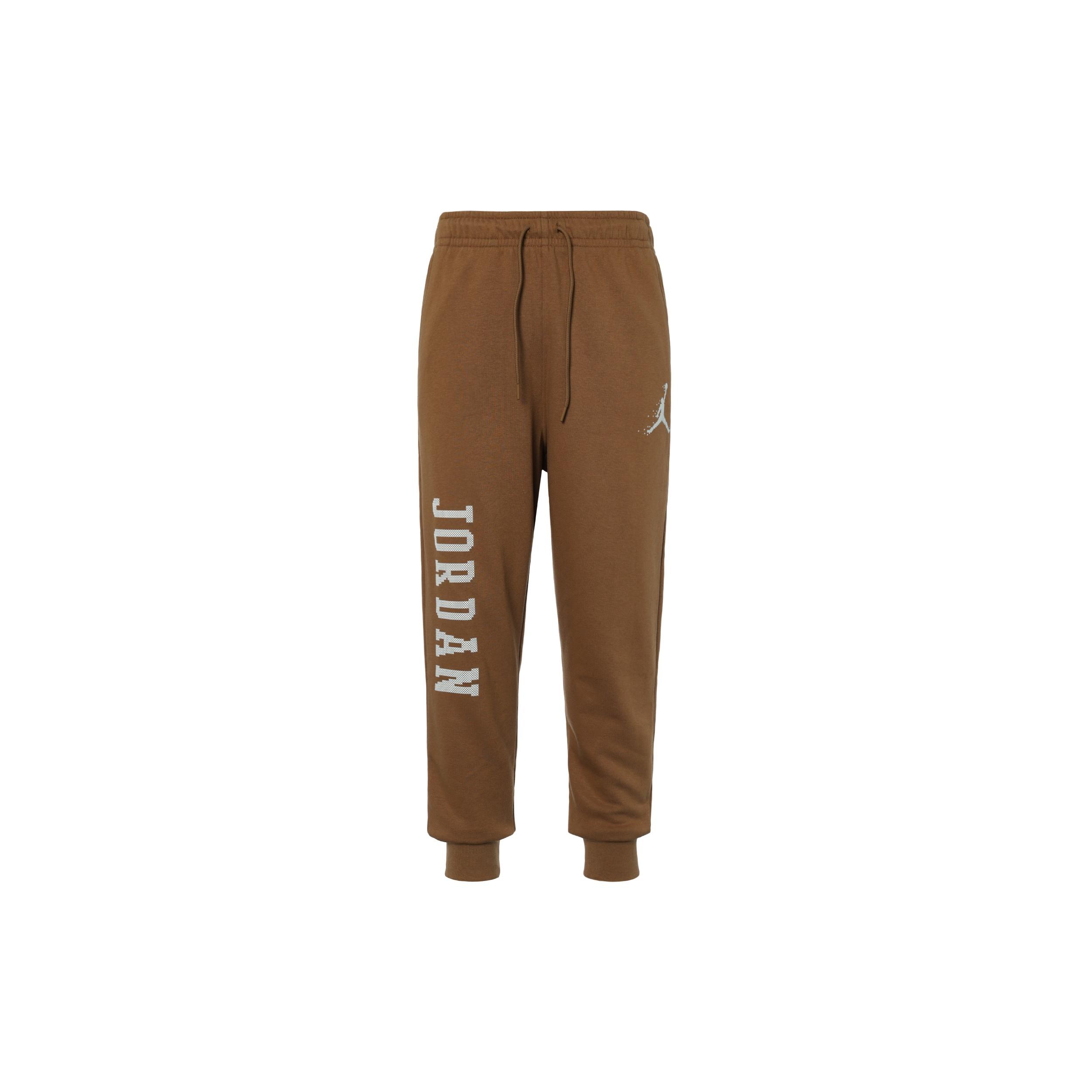 Air Jordan Essentials Holiday Fleece Sweatpants Asia Sizing Light British Tan Men s FD7468-281 XL