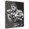 Mike Tyson Boxen Geometrische Kunst Metall Wanddeko für Heim-Fitnessstudio Büro Sportfan Geschenk