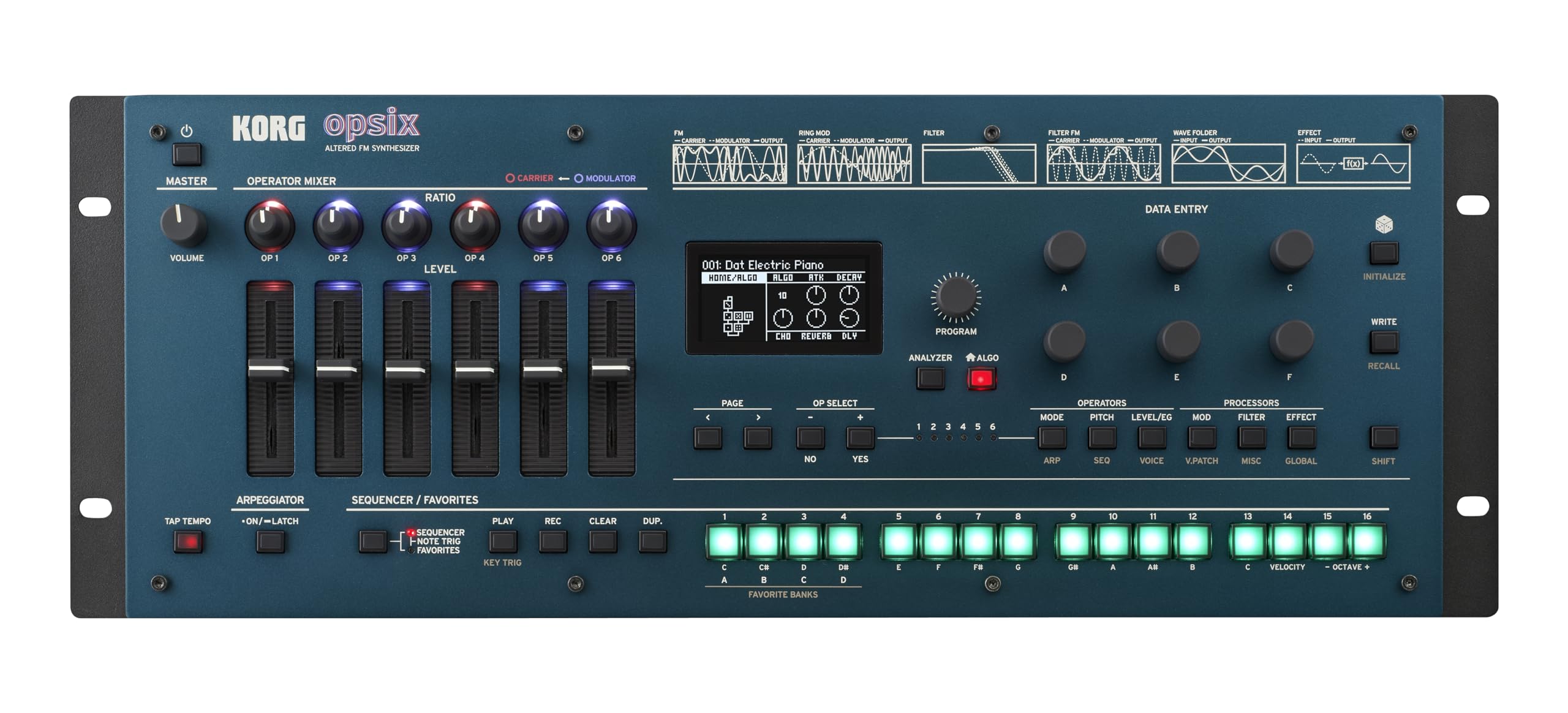 

Модуль KORG ALTERD FM СИНТЕЗАТОР KORG/opsix (ОПСІКС-М) зелений