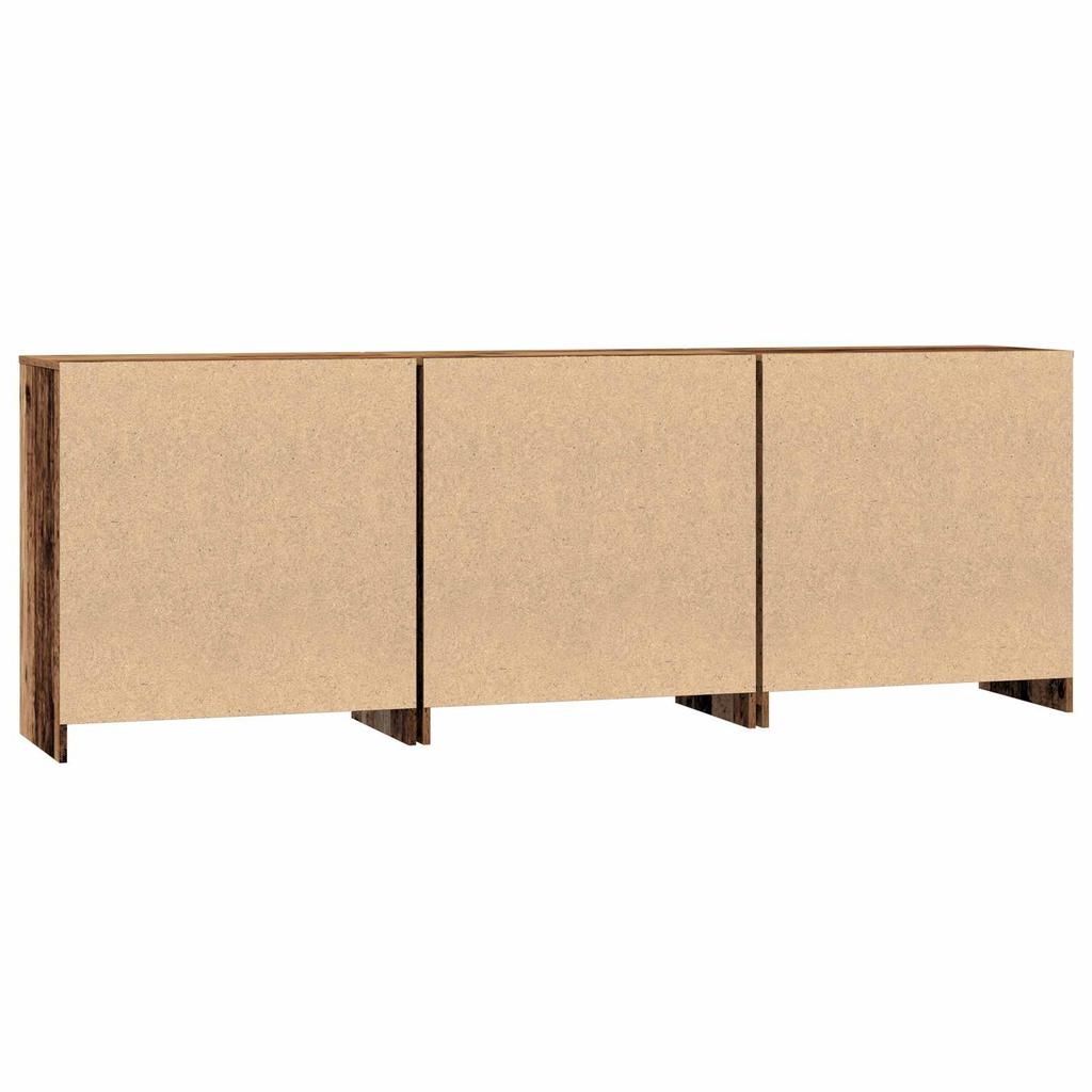 Sideboard 3 pcs Reclaimed Wood Look 70 x 41 x 75 cm Engineered Wood