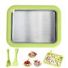 With 2 Scrapers Frozen Yogurt Maker Multifunctional Fried Ice Tray Rolled Ice Cream Tray Home Use
