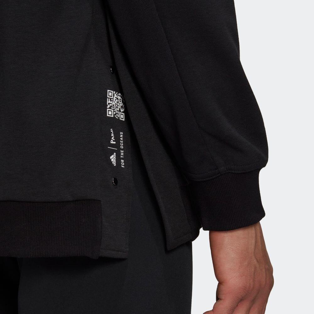 Adidas Casual Crew Neck Sweatshirt Men Tops Black HH8114