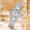 Full Diamond Alloy Steel Belt Watch Light Luxury Gypsy Quartz Watch Niche High-End Women'S Watch