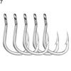 5/10Pcs Stainless Steel Fish Hook Jig Big Fishing Bait Holder Tackle Tool