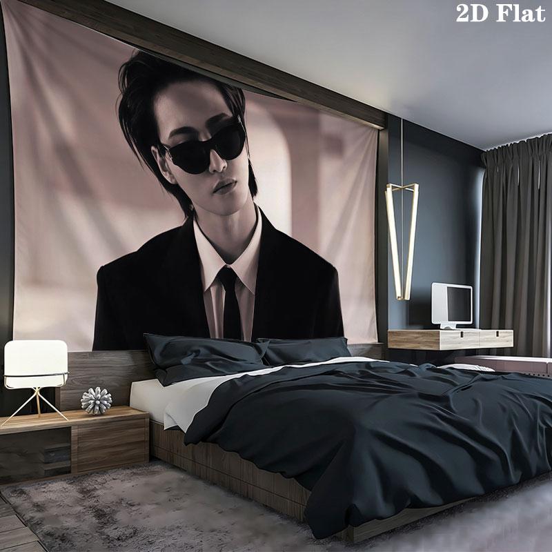 Seonghwa Art Wall Tapestry, Aesthetic Printed Fabric Blanket, Suitable for Bedroom, Living Room, and Home Decor.