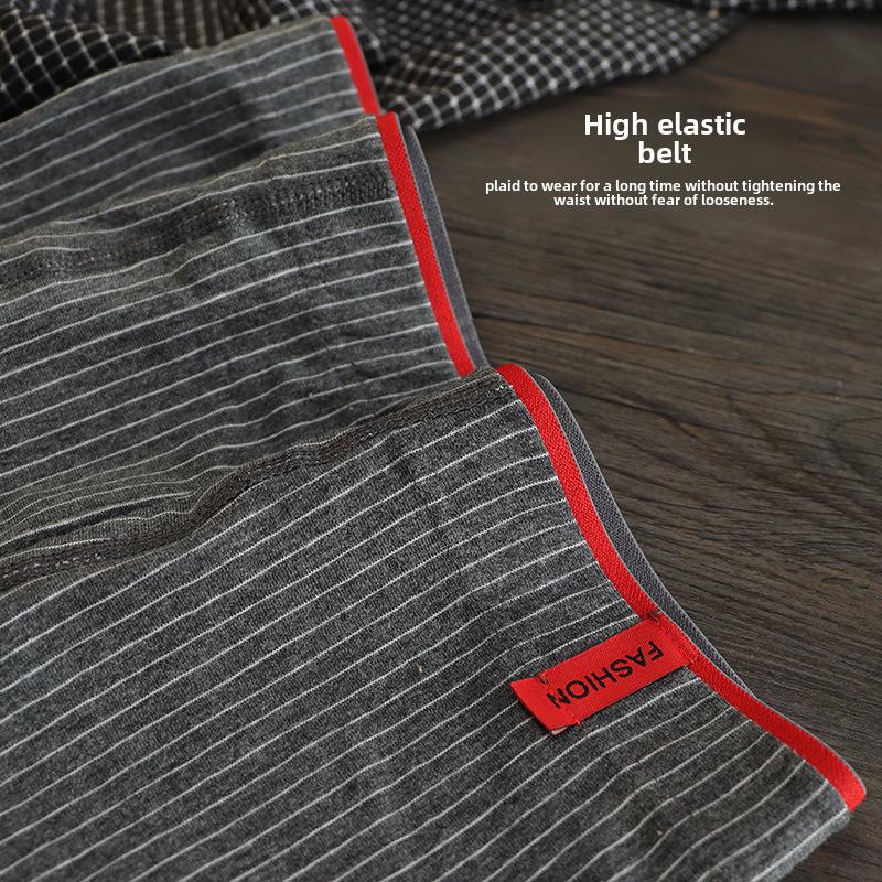 Men's Large Cotton Mid-Waist Breathable Boxer Briefs